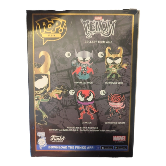 Marvel: Venomized Loki Funko Pop Pin - Picture 2 of 3